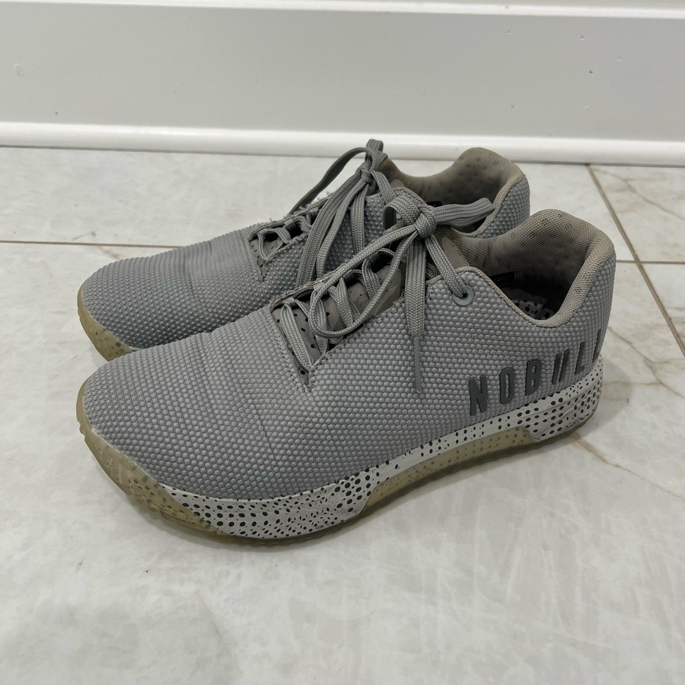 NOBULL Gray Gum Trainer Sneakers Size 9 Women's 7.5 Men's